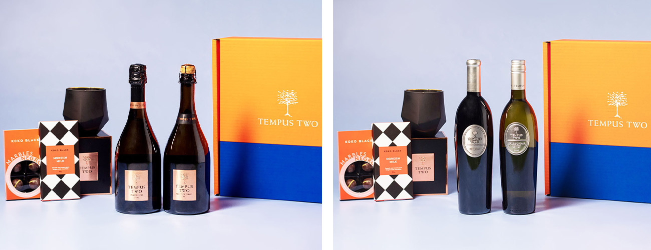 tempus two copper prosecco and pewter hunter valley shiraz and chardonnay